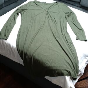 Fashion nova forest green long sleeved dress